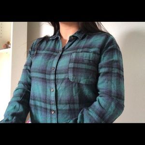 Green Plaid Flannel